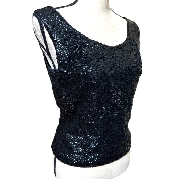 Vintage hand beaded virgin wool blouse. 1970’s. Back zip. Size medium. EUC! - Picture 7 of 12